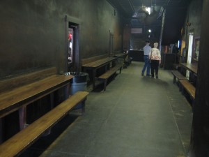 Original dining hall at Smitty's BBQ, Lockhart, Texas.