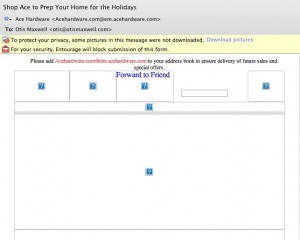 ... but most recipients will see it in their preview pane like this.