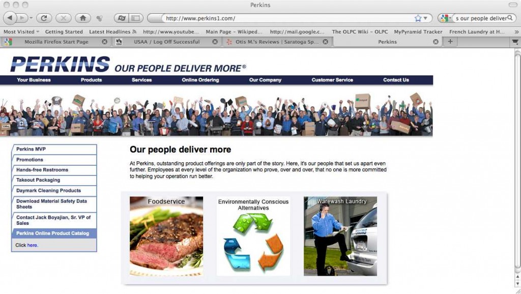 Perkins home page