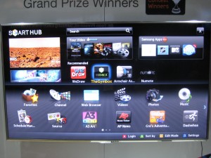 Apps menu on LG TV