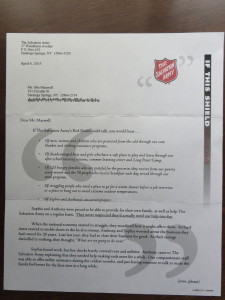 Front page of Shield letter